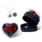 BAITAI Ewige echte Rose mit I Love You Halskette,Konservierte Rose Blumen Schmuck Geschenkbox, zum Valentinstag Muttertag Hochzeit Jahrestag Geburtstag Geschenk für sie Frauen Freundin Frau