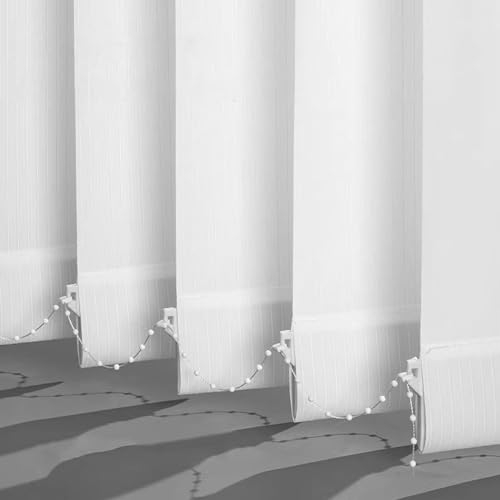 FENGSHOUU Lamellenvorhang Verdunkelungsjalousie,Raumverdunkelnd 100% Komplettset Vertikaljalousie,Blickdicht Halbtransparent Schiebevorhang,für Zuhause Büro,Anpassbar,Breite×Höhe (140cm x 200cm)
