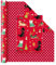 WERNNSAI Weihnachtsgeschenkpapier mit Welpenmotiv – 1 Rolle 43 cm x 10 m dekoratives Geschenkpapier für Neujahr Weihnachtsfeier Geburtstag mit Hunde Cartoon Bild Hündchen Weihnachtsverpackungspapier