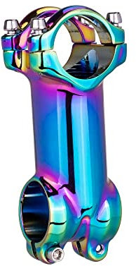 WANGBINGXING Fahrrad Lenkervorbau MTB Road Bike Oil Slick STEM 17 7 Grad 60 70 80 90mm Hohe Festigkeit Leichte Fit 31.8mm Lenker Fahrrad Vorbau(Color:7degree 80mm Rainbow)