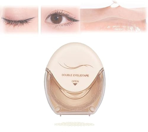 Glue-Free Invisible Double Eyelid Sticker, Invisible Eye-Lifting By Sticked, Waterproof Invisible Double Eyelid Tape, Natural Eye Lift Strips for Hooded Lids (M)
