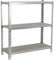 PROREGAL Schwerlastregal SMALL MULI | HxBxT 100x100x50cm | 3 Fachböden | Fachlast 150kg | Verzinkt | Lagerregal Kellerregal Werkstattregal