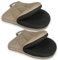 Ofenhandschuhe, Topflappen Set, 500℉ Ofenhandschuhe Hitzebestaendig mit rutschfeste Silikon-Oberfläche und Aufhängeschlaufe, Baumwolle Kochhandschuhe, Küchenhandschuhe, Backhandschuhe Braun 7in