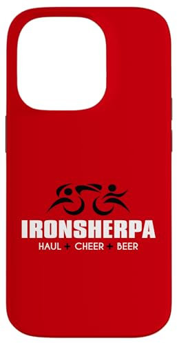 Hülle für iPhone 14 Pro IRON SHERPA Sherpa Triathlon - Haul Cheer Beer my Triathlete
