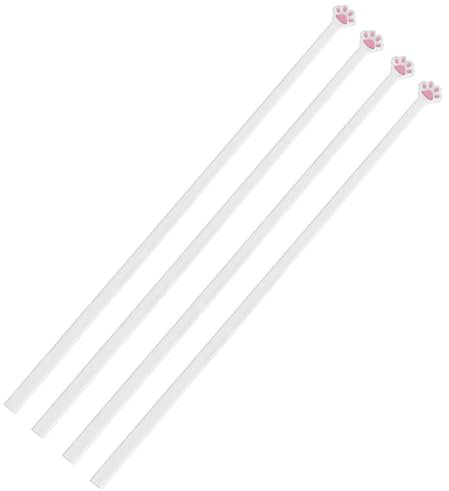 2 Pairs Cat Paw Chopsticks, 7.87*0.20in Cute Plastic Cat Paw Chopsticks Reusable Non-Slip Chopstick for Cats Lovers Girlfriends Kids Kawaii Enthusiasts