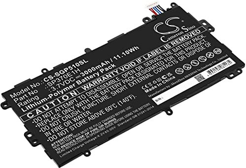 TCTK Akkus 3000mAh Kompatibel mit [Samsung] Galaxy Note 8.0, Galaxy Note 8.0 32GB, GT-N5100, GT-N5110, GT-N5120, SGH-I467 Ersetzt SP3770E1H