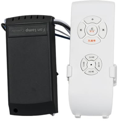 Kit De Control Remoto - Control Remoto para Ventilador De Techo | Mando A Distancia para Ventilador De Techo Velocidad del Abanico Eléctrico, con 3 Ajustes De Velocidad Y Control De Luz