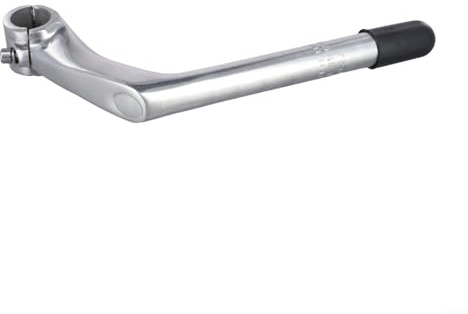 Fahrradvorbau für 22,2 mm Gabel, 100 mm Verlängerung, 180 mm lange Mittelstange, Schwanenhals, Lenkervorbau, Aluminiumlegierung, leicht, passend für Rennräder und Mountainbikes (schwarz)
