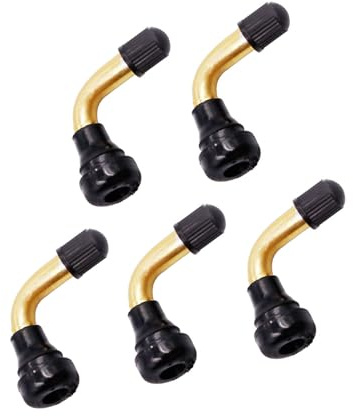 WATERBELINE Kupfer-Motorrad-Ventile mit gebogenem Design für Vakuumreifen, Korrosionsschutz, Leckdichtung, einfache Installation, TPMS C