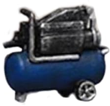 Fenteer Miniature Garage Modèle Pompe à Essence Accessoire Miniature Décoration Simulation en PP Utilisable par Hobbyistes Exposition Auto Aménage, Bleu