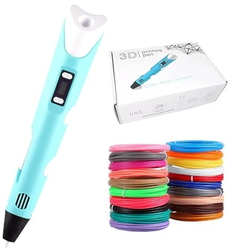 3D Stift Kinder, Der 3D Stift, 3D-Stift, 3d Pen, 3D Stift Set, Mit 15 Farben, + Malbuch