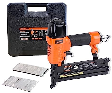 Valu-Air SF5040 2 18 Gauge 2 in 1 Pneumatic Brad Nailer and Stapler with Carrying Case