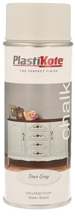 PlastiKote PLASTKT CHALK FINISH SPRAY DOVE GREY 400ML