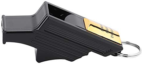 DEWIN Sport Pfeife, Basketball Sport Schiedsrichter Pfeife Camping Survival Emergency Lifesaving Whistles (Schwarzes Gold)