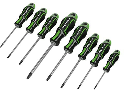 Sealey 8pc GripMAX® Security TRX-Star* Screwdriver Set - Hi-Vis Green - AK4323HV