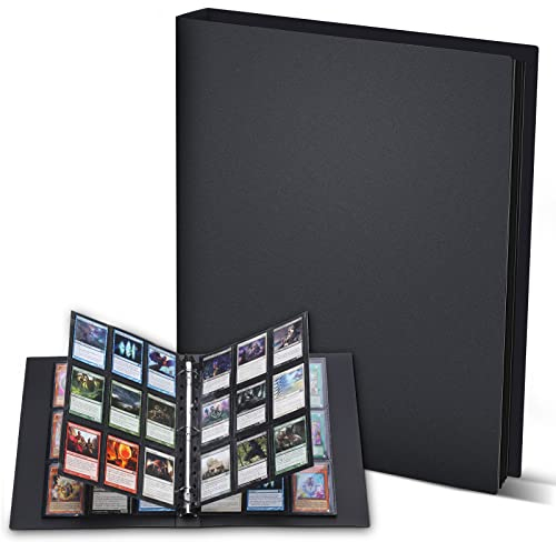 Lictin Pochette Carte - 540 Pochettes pour Cartes à Collectionner, Plastique Pochettes Jeux de Cartes à Collectionner Trading Card Game (Noir)