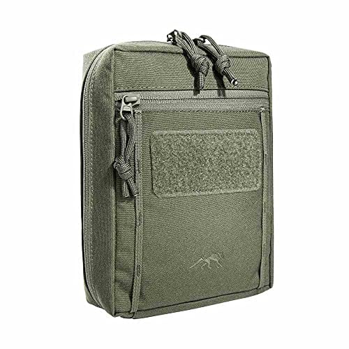 Tasmanian Tiger TT Tac Pouch 6.1 Rucksack Zusatz-Tasche mit Patch Klett-Fläche Molle-System kompatibel, Zubehör-Tasche für EDC, Werkzeug oder kleine Erste Hilfe Sets, 20 x 15 x 6 cm, Olive