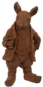 F&G Supplies Mr Ratty Garden Ornament Sculpture Wind in the Willows - made from Cold Cast Iron - this charming fellow would make a wonderful gift!
