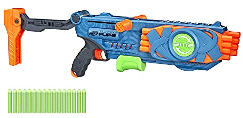 Nerf Elite 2.0 Flipshots Flip-16 Blaster, 16 Dart-Läufe für doppelte Feuerkraft, Kapazität für 16 Darts, 16 Nerf Darts