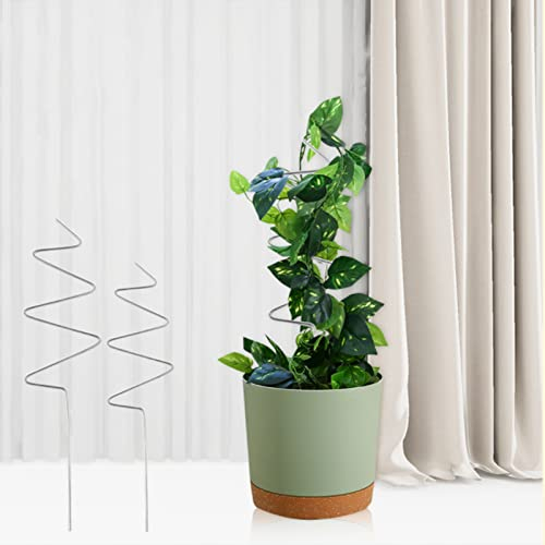 Goosacyon 10 Stück Pflanzenstützen, Spiralstütze für Pflanzen, Spirale, Tomatenkäfig, Stängel, Pflanzenstütze, für Topfpflanzen, Orchideen, Lilien, Clematis
