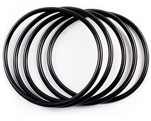 KomeStone Rock Tumbler Belt Replacement 5-Pack for K1, K1 Pro, K3 – Includes 2 PU Belts + 3 Rubber Belts – Highly Recommended for Durability & Breakage Resistance – Not for K2 or K4 Model