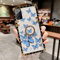 Für Galaxy A53 5G Schmetterlings-Schutzhülle mit Ring-Ständer für Frauen und Mädchen, luxuriöses quadratisches Box-Design, weiche Kofferraumabdeckung für Samsung Galaxy A53 5G, Blau