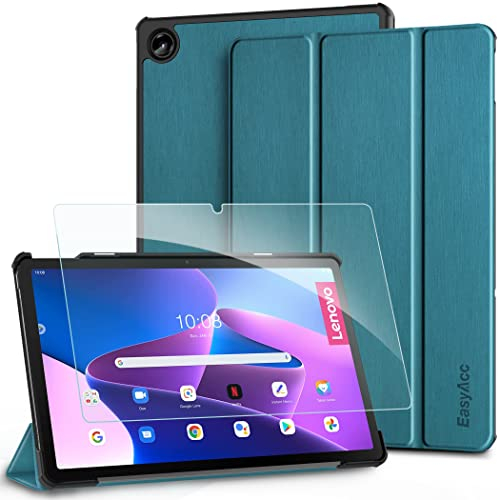 EasyAcc Funda Carcasa para Lenovo Tab M10 Plus 3ª generación 2023 de 10,6 Pulgadas Protector de Pantalla con Función de Soporte (TB128FU/TB125FU/TB128XU),Azul eléctrico
