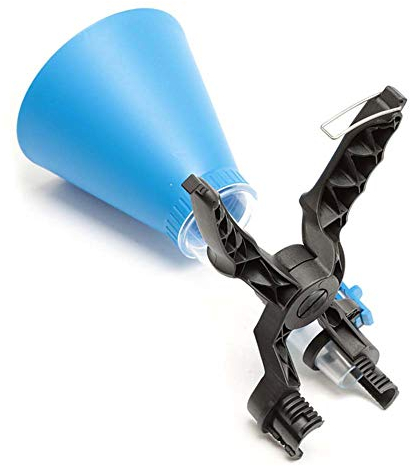 Car Engine Oil Funnel, Universal Car Engine Oil Funnel Adjustable Gasoline Special Funnel Filling Equipment Kit (Blue)