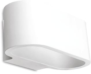 Integral LED Chania Indoor Decorative Paintable Plaster Up & Down Wall Light – Requires 1x G9 LED Bulb (Sold separately) – Match Your Interior, Ideal for Bedroom, Living Room, Hallways & Offices