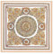 Yurosiay Damen Seidentuch 90x90cm Vintage Bedrucktes Halstuch Barockstil Satin Schal Damen Quadrate Faux Seidenschal Elegant Satin Kopftuch Bandana Halstuch Halstücher für Frauen Beige