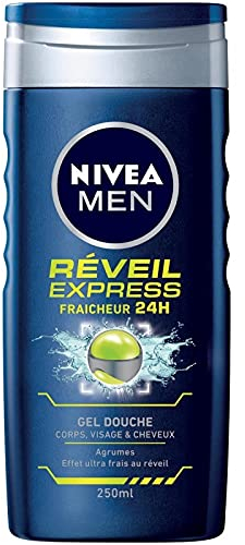 For Men Douche Réveil Express 250Ml - Gel Douche Rafraîchissant Pour Homme - Hydratant et Revitalisant - Donne un Coup de Fouet Matinal - Adapté à Tous les Types de Peau - 250.0 g - Le Lot De 4