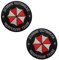 2 Stück Schutz Regenschirm Biokrisen Zombie-Ausbruch Emblem Die Gruppe Militär Patches für Taktische Airsoft CS Paintball Kleidung Rucksack Uniform Weste Jacken Jeans