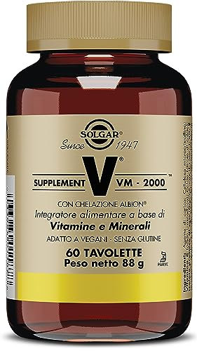 Solgar Supplement VM-2000 60 tavolette, Peso netto: 88g