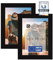 CABBEL Lot de 2 cadres photo 10x15 cm, noir, cadre stable en bois MDF, verre plexi incassable, à suspendre & à poser, idéal pour photos/images/collages