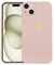 Kaywzo Antichoc Coque pour iPhone 15,Étui en Lisse Silicone Doux TPU avec Modèle de Coeur,Housse de Design Minimaliste,Ultra Mince Mignon Femmes Case Cover,Rose