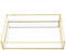 Glas Gold Schmuck Tablett, Kleine Parfüm Tablett Quadrat Schmuck Ringe Armband Display Organizer Vintage Metall Kommode dekorative Tablett Make Up Tablett, für Eitelkeit Bad