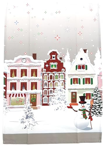 Bossi, Geschirrtuch Kalender 2024 cm.50x70-100% Baumwolle (Winterlandschaft A)