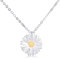LEGENTLISUR Personalisierte Halskette Damenhalskette Gänseblümchen-Halskette Exquisite Gänseblümchen-Anhänger-Halskette Party-Schmuck Jubiläums-Geburtstagsgeschenk (925er Silber)