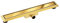 BALNEO Duplex Next Duschrinne Komplettset 70 cm - Duschabfluss 2in1 Paneel Bodenablauf Dusche - Entwässerungsrinne Duschablauf Flach Haarsieb Abflusssieb Dusche Geruchsverschluss - Verspiegeltes Gold