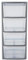 Storage Drawer Unit Plastic 4 Tier| Large Grey Tower Unit | Home School Office Cosmetics Kitchen Utensils Stationery Sanitary Towels Toys Tools Screws | 39Depth x 39Width x 87Height cm (1, GREY)