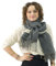 XIFRIKA Langer Fransenschal für Frauen, Große und weiche Schals, vielseitiger Winterschal, Größe XXL 200x64 cm, erhältlich in 25 modischen Farben, warm und perfekt für den Winter. (Grau-beige)