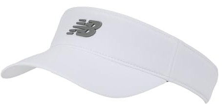 New Balance Women's Performance Visor, Running & Sport Sun Visor - White