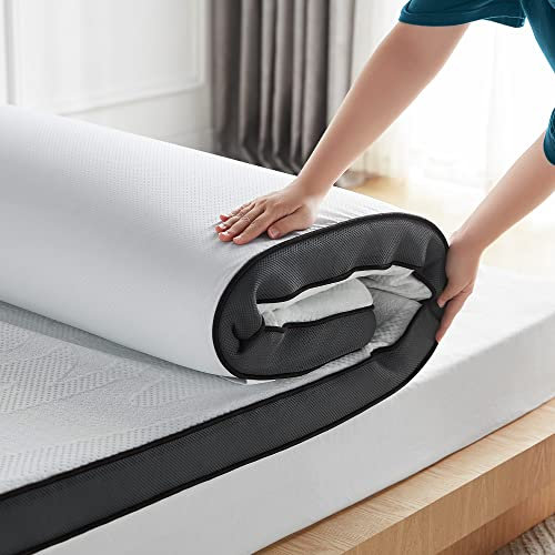 LINSY HOME Matratzentopper Gel Topper 180x200cm,7,5cm Höhe Topper aus Gel Memory Foam, H2&H3 Härte Gel Matratzentopper, mit Waschbaren Bezug