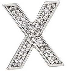Broche lettre tendance pour femme, 26 lettres de l'alphabet, or et argent, pour homme et femme.