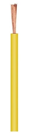 IkErna Cable Dere Flexible Amarillo Unipolar con Revestimiento de Pvc, Cable de Extensión de Señal para Electrónica, Calibre 22, 20, 18, 17, 15, 13, 11, 9 Y 7 Awg/20Awg 0.5Mm/1 Meter