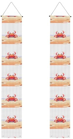 Abschlussbanner YYHWHJDE Fitness, kleine Krabbe, Druck, Dekor-Banner, Türschild, für drinnen und draußen, Hof, Party, 30,5 x 180,9 cm