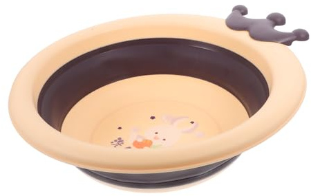Supvox Klappbares Waschbecken Faltwaschbecken Aus Robustem Kunststoff Mit Cartoon Motiv Tragbar Und Multifunktional Für Babys Gesichts Und Fußwäsche Zuhause Und Unterwegs