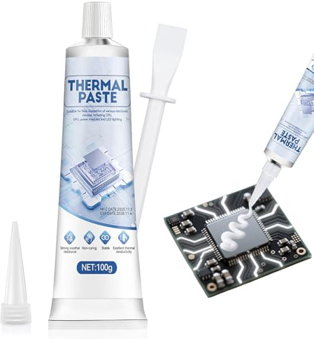 HONTAOK Pâte Thermique Processeur, Thermal Paste, Pate Thermique pc, Il Possède Une Excellente Conductivité Thermique et CPU、GPU、 Variété D'appareils, de Puces etc, 100ml