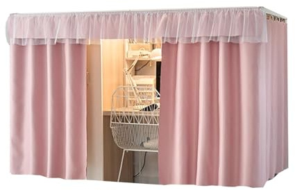 SXTYYH Garza Traspirante E Oscurante Baldacchino for Letto Combo, Tenda Oscurante, Zanzariera Antipolvere Tenda A Baldacchino for Studenti(Curtain*1,1.5m,D)
