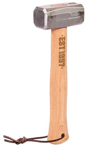 PICARD Fäustel EST.1857 1000 g | Fäustel aus Spezialstahl | Länge 26 cm | Fäustel EST.1857 Serie | Hammer mit gewachstem Hickorystiel | Der Hammer für dich